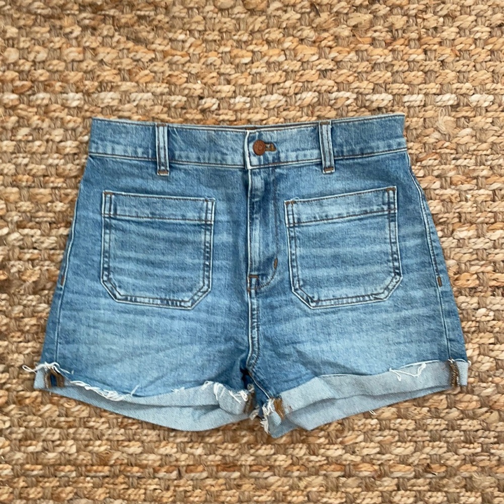 Madewell high rise denim shorts